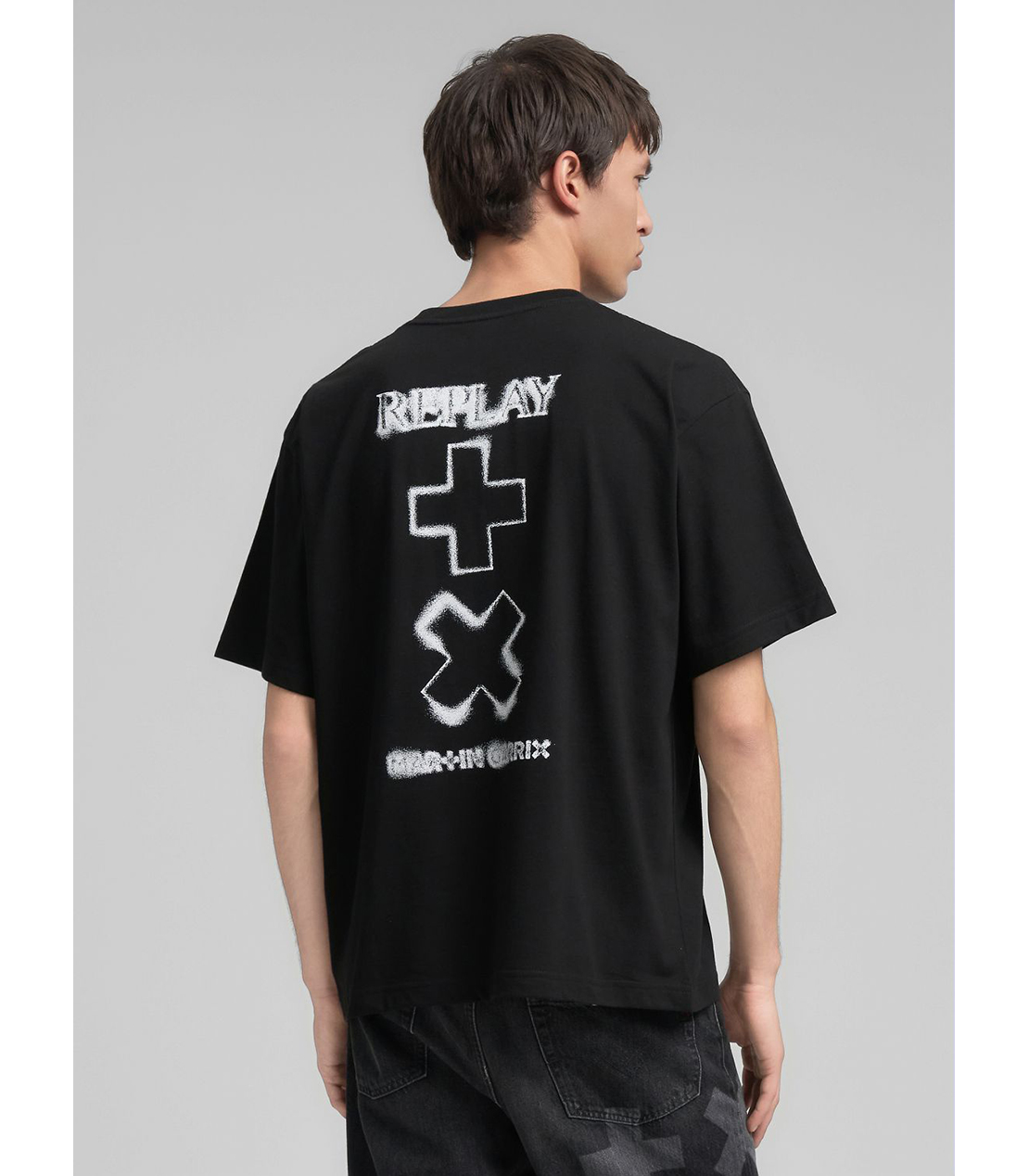 オーバーフィット REPLAY X MARTIN GARRIX ロゴ Tシャツ｜REPLAY